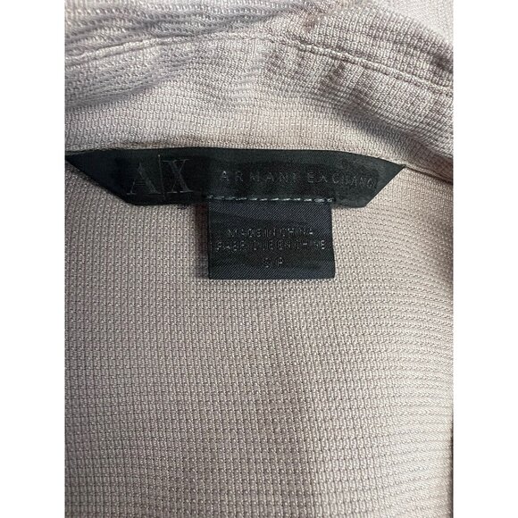 A|X Armani Exchange Womens Button Up Shirt~Size S~Pale Pink/Purple ~ L8 21 - Picture 8 of 9